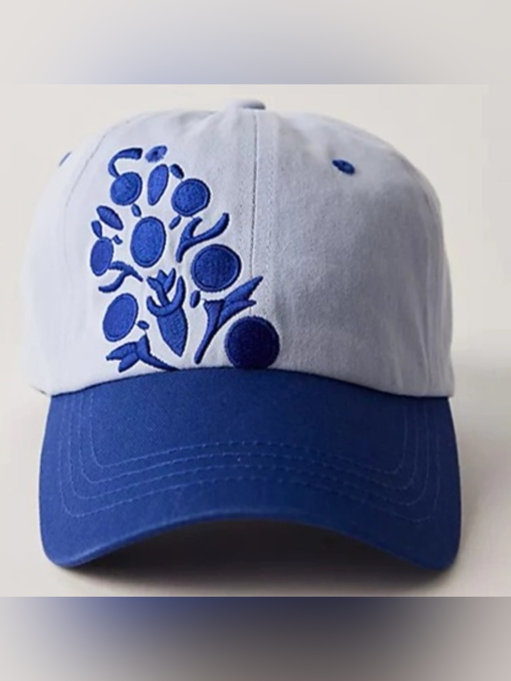 NWT FREE PEOPLE MOVEMENT Out Of Bounds Baseball Cap | Slate Shock/Navy MSRP $38